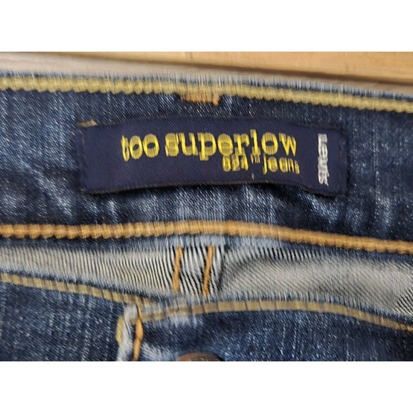Levi's 524 Superlow Jeans Womens 9 M Blue 30x30 Pants Levis - Picture 3 of 6